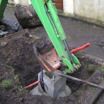 Dimelec pose socle béton